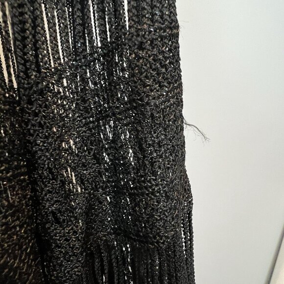 Damianou Black Witchy Duster Size M/L Cardigan Kimono Vintage Whimsigoth - Picture 7 of 14